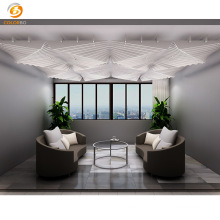 Polyester Fiber Ceiling Covering Can Use in Such Big Space Area Like Airport, Banquet Hall.